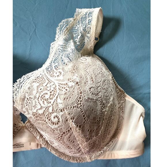 ThirdLove 24/7 Lace Contour Plunge Bra Underwire Nude Tan 42C - Picture 3 of 9